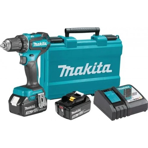 Makita DDF485RFE Akku-Bohrschrauber (18 V, 2× 3,0 Ah, Koffer)