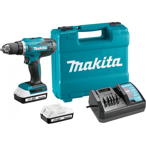 Makita DF488DWE Akku Bohrschrauber Li-Ion (2x1,5Ah G/ 18V)