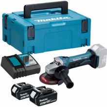 Makita DGA452RTJ Winkelschleifer 115mm (2 x 5,0Ah//18V) Makpac