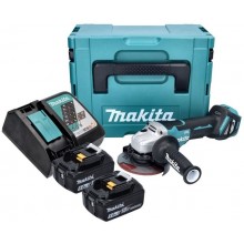 Makita DGA515RTJ Akku-Winkelschleifer 125mm Li-ion (18V/2x 5,0 Ah) Makpac