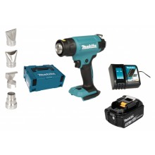 Makita DHG181RT1J Akku-Heißluftgebläse, Li-ion LXT 18V/5,0Ah, Makpac