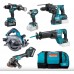 Makita DK0154G602 Akku-Set DF001G+GA005G+HR002G+HS003G+JR001G+TW004G+2x40V/4,0Ah+Tasche
