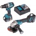 Makita DLX2210TJ1 Akku-Set DGA506+DHP484 Li-ion LXT 18V (2x5,0Ah+DC18RC+MAKPAC)