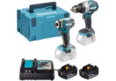 Makita DLX2528TJ Akku-Werkzeugset 18V DDF492 + DTW300 + (2x5,0Ah) + Makpac