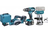 Makita DLX3116TJ Akku-Set Li-ion LXT 18V (2xBL1850B+DC18RC+MAKPAC)