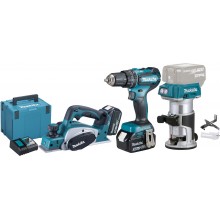 Makita DLX3116TJ Akku-Set Li-ion LXT 18V (2xBL1850B+DC18RC+MAKPAC)