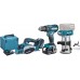 Makita DLX3116TJ Akku-Set Li-ion LXT 18V (2xBL1850B+DC18RC+MAKPAC)