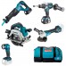 Makita DLX5067TX1 Akku-Set DHP481+DJR186Z+DGA513Z+DHS661Z+DEADML815 (2xBL1850B+DC18RD)