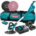 Makita DSL800RTEU Akku-Langhalsschleifer AWS Li-ion LXT 18V/5,0 Ah