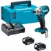 Makita DTD156RTJ Akku Schlagschrauber 1/4" Li-ion LXT (18V/2x5,0Ah) Makpac