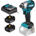 Makita DTD158RFJ Akku-Schlagschrauber 1/4" Li-Ion LXT (2x 18V/3,0Ah) Makpac