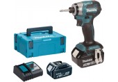 Makita DTD173RTJ Akku-Schlagschrauber 1/4" Li-ion LXT (18V/ 2x 5,0Ah), Makpac