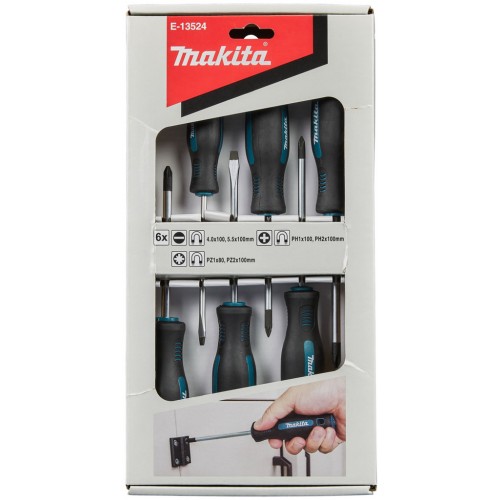 Makita E-13524 Satz Schraubendreher 6 Stück