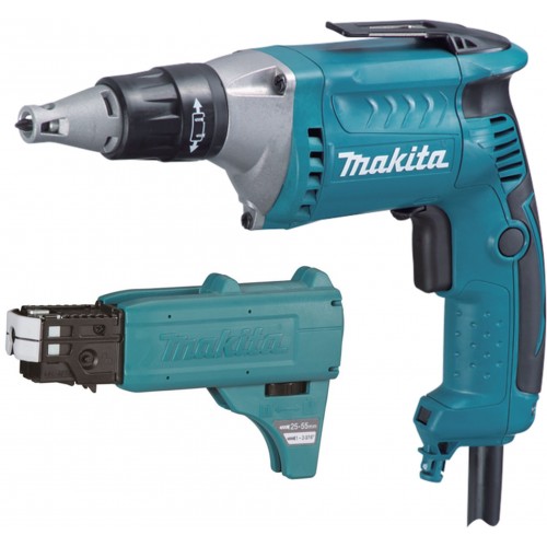 Makita FS4300X2 Elektronik-Schrauber 4000 Dr., 570 W + Magazinschrauben Vorsatz