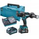 Makita HP001GM201 Akku-SchlagbohrschrauberLi-ion XGT 2x40V/4,0Ah, Makpac