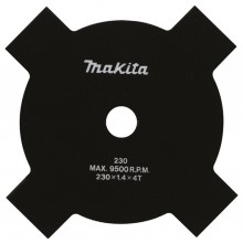 Makita DA00000169 4-Zahn Schlagmesser, 230mm, Ersatzmesser