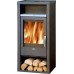 ABX MALMÖ Holz-Kaminofen, schwarz+Öfchen Speckstein 4664-6C