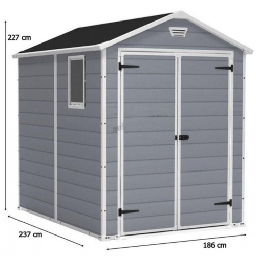 AUSVERKAUF - KETER Gartenhaus MANOR 6x8 DD, 17196659- ausgepackt, verkratzt