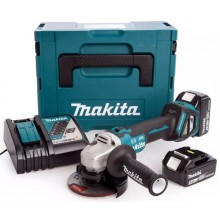 Makita DGA513RTJ Akku Winkelschleifer 125mm, Li-ion (2x5,0Ah/18V) Makpac