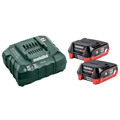 Metabo 685301000 Basis-set 12v 2 x LiHD 4.0 ah