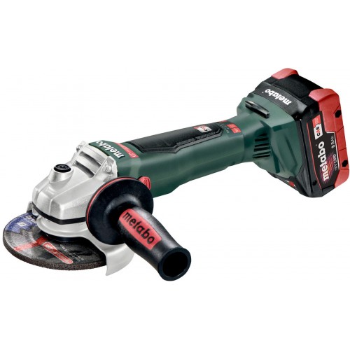 METABO WB 18 LTX BL 125 QUICK AKU Winkelschleifer 18V 2 x 8 Ah LIHD, Ladegerät ASC 30-36 V