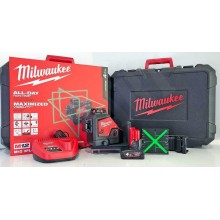 Milwaukee M12 3PL-401C Akku-Kreuzlinienlaser 360° 1x4.0 Ah, Transportkoffer 4933478102
