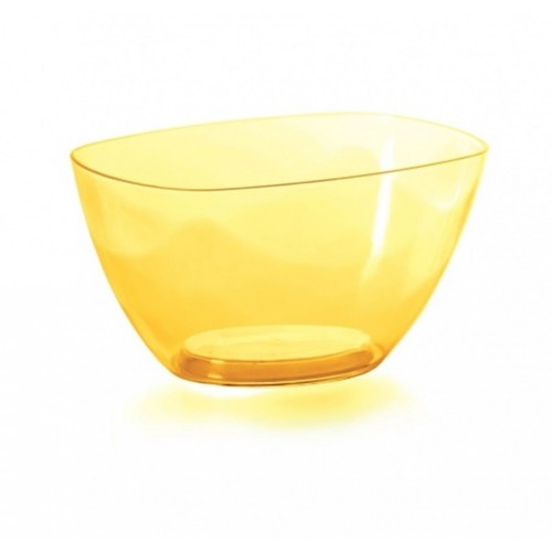 PROSPERPLAST COUBI Blumentopf 19,8 cm, gelb transparent DUMS200