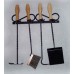 Kaminbesteck zum Aufhängen, vierteiliges