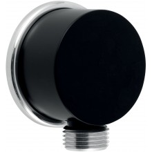 FERRO Universeller Winkelanschluss für Duschschlauch 1/2", schwarz D/STENAA1,5