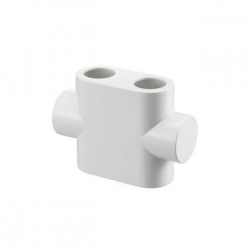 OVENTROP-Design Abdeckung für "Multiblock T" ,Durchgangsform, weiß