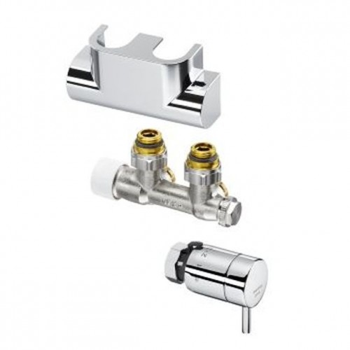 OVENTROP-Anschluss-Set für Badheizkörper "Multiblock T" + "pinox H" Eck, weiß 1184186