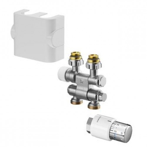 OVENTROP-Anschluss-Set für Badheizkörper "Multiblock TF/Uni SH", schwenkbar, weiß 1184135 OVENTROP-Anschluss-Set für Badheizkörper "Multiblock TF/Uni SH", schwenkbar, weiß 1184135