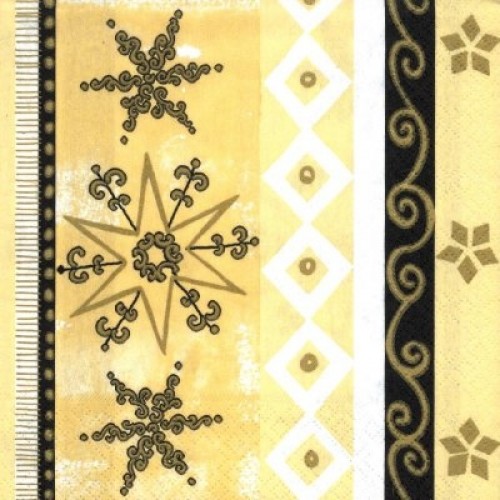 PAPSTAR Servietten Goldene Starlight 19627 PAPSTAR Servietten Goldene Starlight 19627