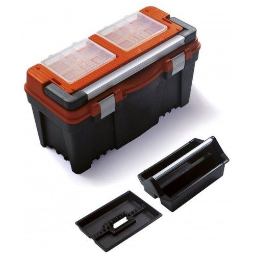Prosperplast FIREBIRD Werkzeugkoffer aus Kunststoff orange, 598 x 286 x 327 mm N25RPAA
