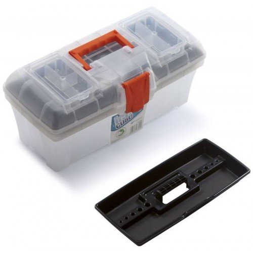 Prosperplast IceCube Werkzeugkoffer transparent, 398 x 200 x 186 mm N15ICE