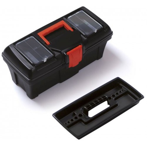 Prosperplast MUSTANG Werkzeugkoffer aus Kunststoff schwarz, 300 x 167 x 150 mm N12R