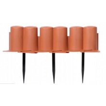 Prosperplast Garten Palisade 3,02m, 8St. terracotta IPAL6-R624