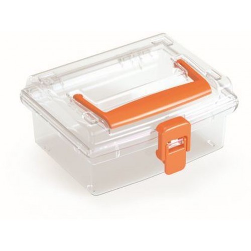 Prosperplast NUF LOW Kunststoff-Organizer, 148 x 135 x 70 mm, orange NUF1L