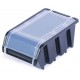 Kistenberg TRUCK PLUS Stapelbox mit Deckel Box Sortierbox, 19,5x12x9cm, schwarz KTR20F-
