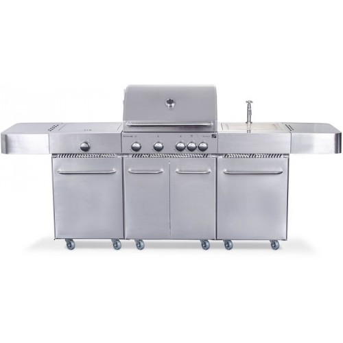 G21 Gasgrill Arizona, BBQ Premium Line 6 Brenner + gratis Reduzierventil 6390330