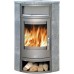 ABX POLAR 4656-6-III W ecke-formig, Holz-Kaminofen, grau+Speckstein inkl. Obenteil 4656-6M
