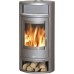 ABX POLAR 4654-6-II Holz-Kaminofen, graues Blech+Öfchen Speckstein 4654-6S