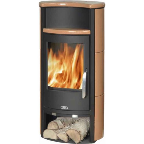 ABX PORI Holz-Kaminofen, schwarz+Karneol 4671-7KK ABX PORI Holz-Kaminofen, schwarz+Karneol 4671-7KK