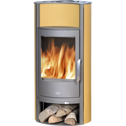 ABX PORI Holz-Kaminofen, grau+gelbe Seitenteile 4671-5Z