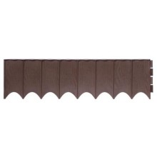 Prosperplast GARDEN FENCE Beeteinfassung Palisade Rasenkante 595x16cm braun IKRR-R222