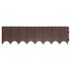 Prosperplast GARDEN FENCE Beeteinfassung Palisade Rasenkante 595x16cm braun IKRR-R222