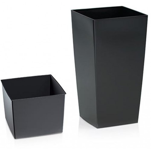 Pflanzkübel Blumentopf URBI SQUARE Übertopf +inkl. Einsatz 4 L, black DURS140P Pflanzkübel Blumentopf URBI SQUARE Übertopf +inkl. Einsatz 4 L, black DURS140P