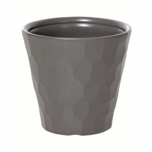 Prosperplast ROCKA Blumentopf 29,3x27,7cm steingrau DBROC300