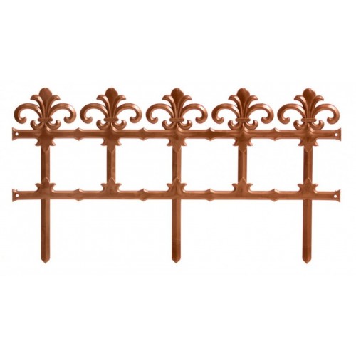 Prosperplast GARDEN ART Gartenzaun 372x34cm terracotta IPLB-R624