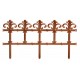 Prosperplast GARDEN ART Gartenzaun 372x34cm terracotta IPLB-R624